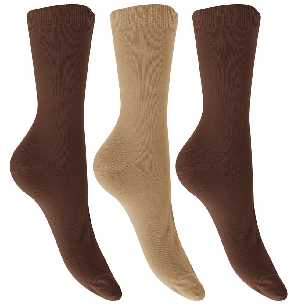 Womens/Ladies Extra Fine Silk Touch Bamboo Socks (3 Pairs)