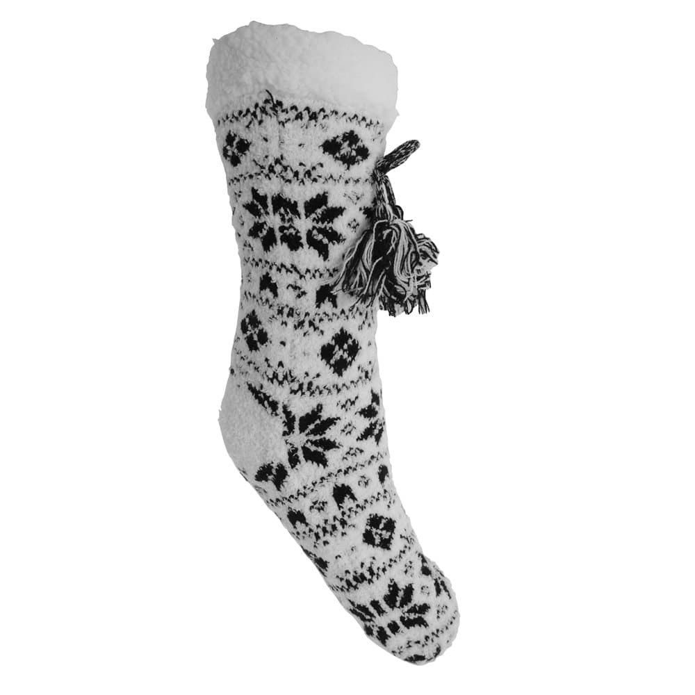 Foxbury Dam / Fluffy Grippy Tassel Slippersockor för damer