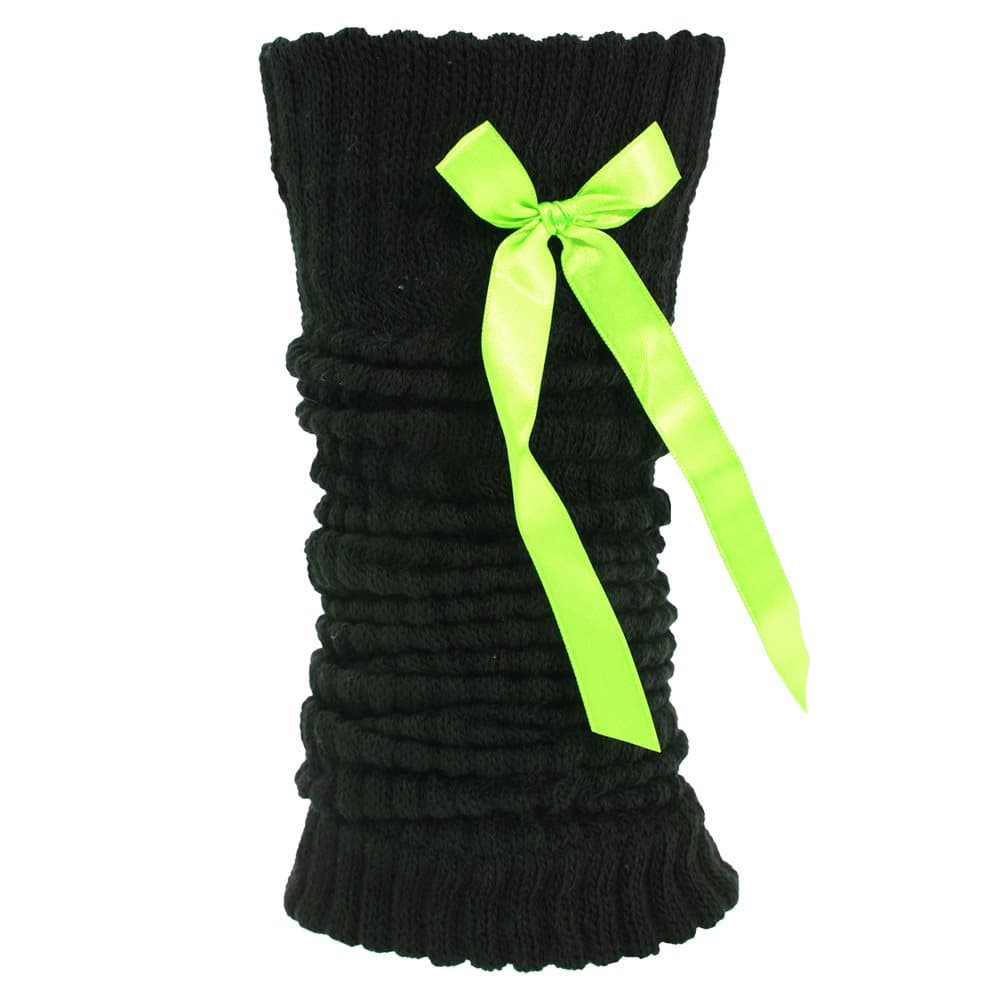 Ladies/Womens Thermal Leg Warmers With Bows (1 Pair)