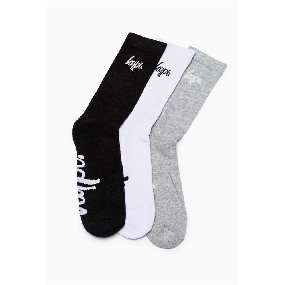 Hype Unisex Core Crew Socks (3 Pairs)