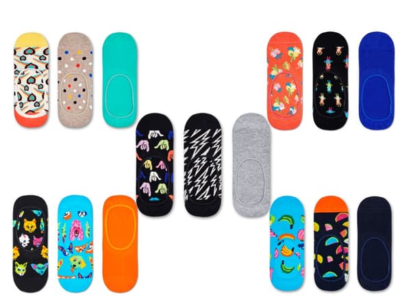 15 PAIR HAPPY SOCKS LINER SOCK FOR MEN