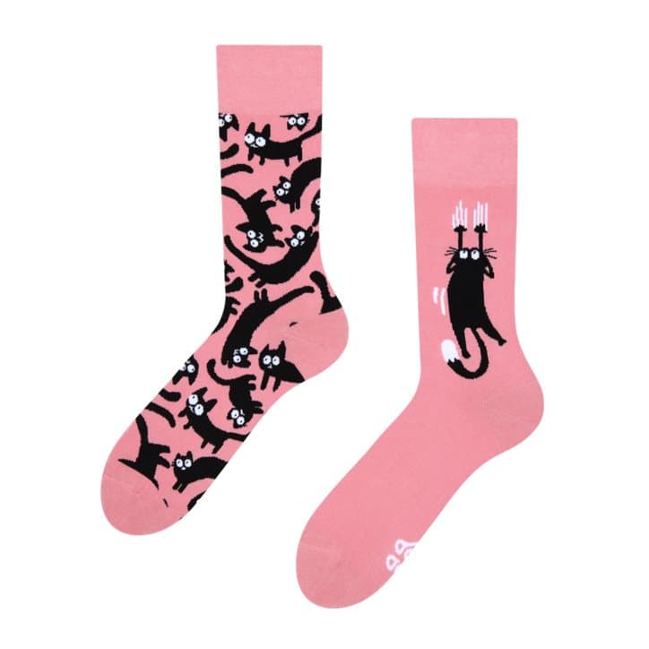 Good Mood Socks Rosa katter