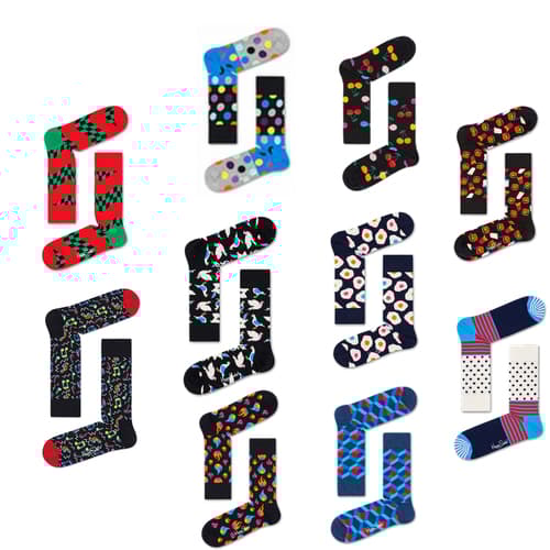HAPPY SOCKS 10 PAIR PACK SPECIAL OFFER