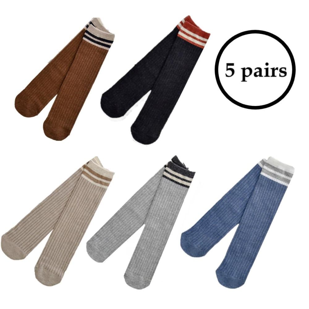 5-pack vintagestrumpor - 75% bomull stl 35-42