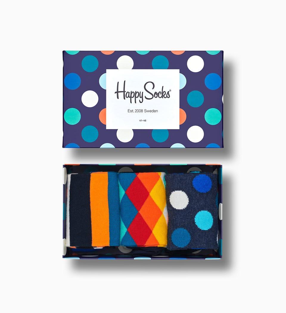 HAPPY SOCKS MIX GIFT BOX 3 PAIRS PACK