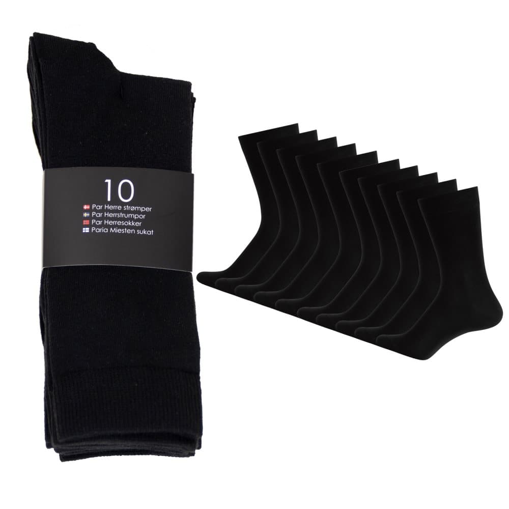 10-pack Bomull Strumpor