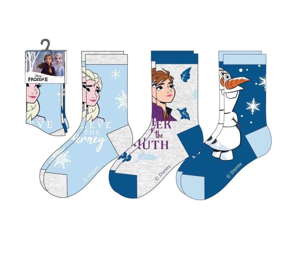 Disney Frozen 2 Sokker - 3pk