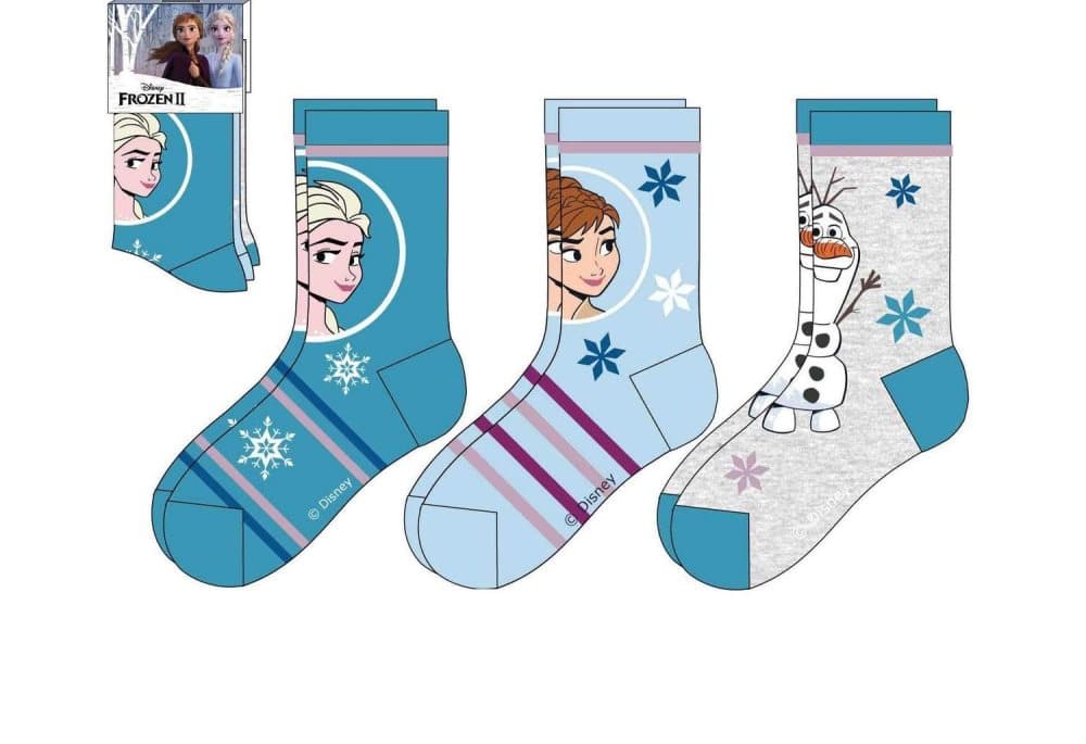 Disney Frozen 2 Sokker - 3pk