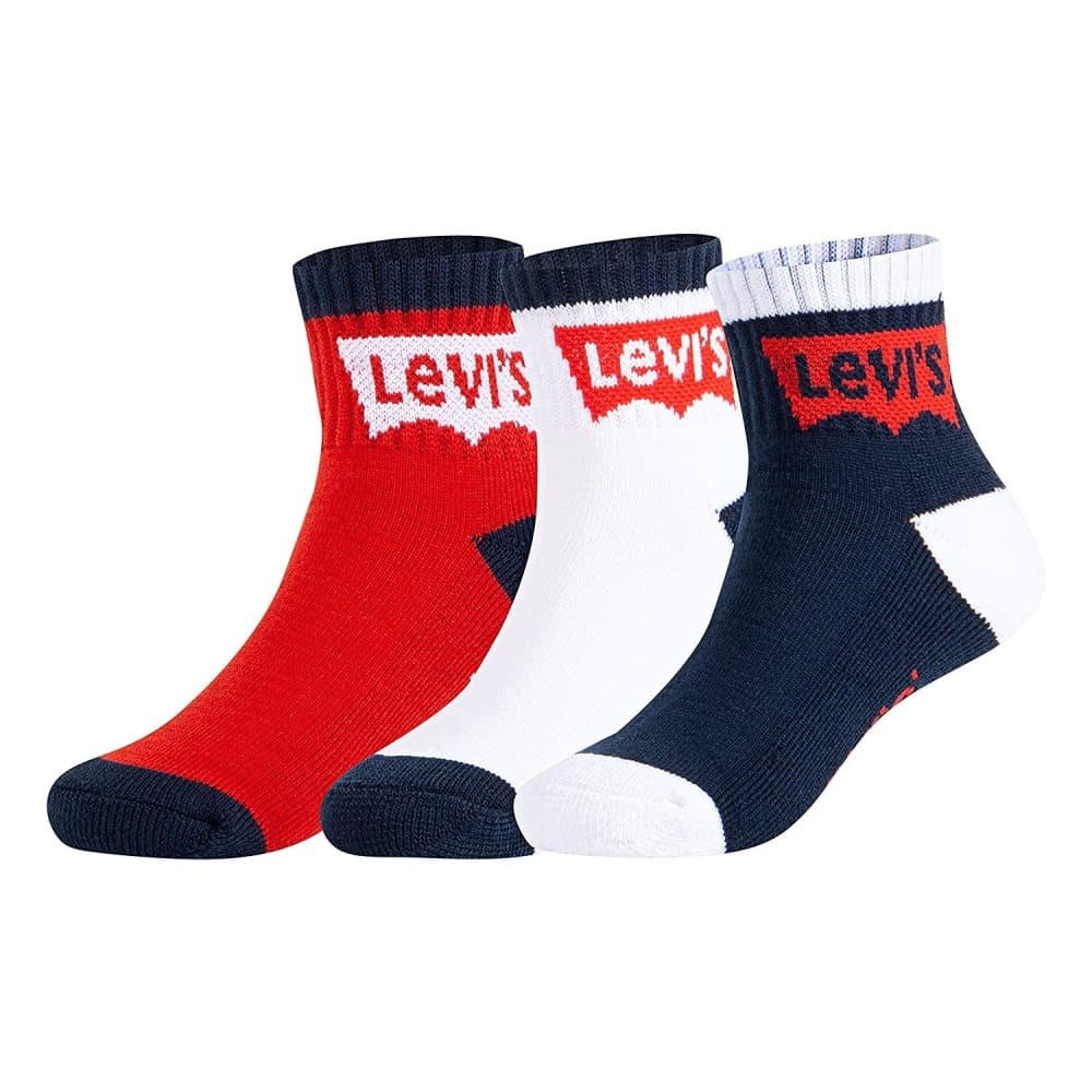 Levis BATWING MID CUT Sokker 3-pk - Dress Blues