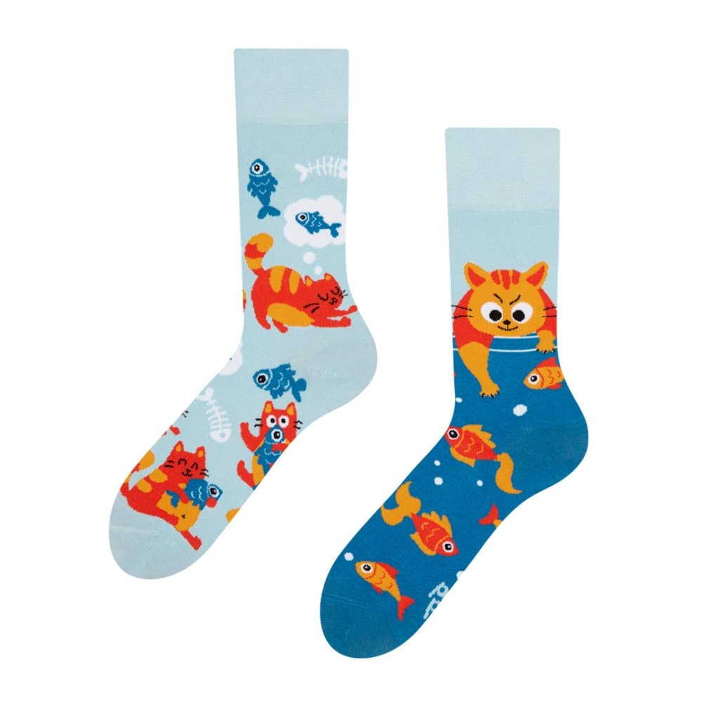 Good Mood Socks Kissa ja kala