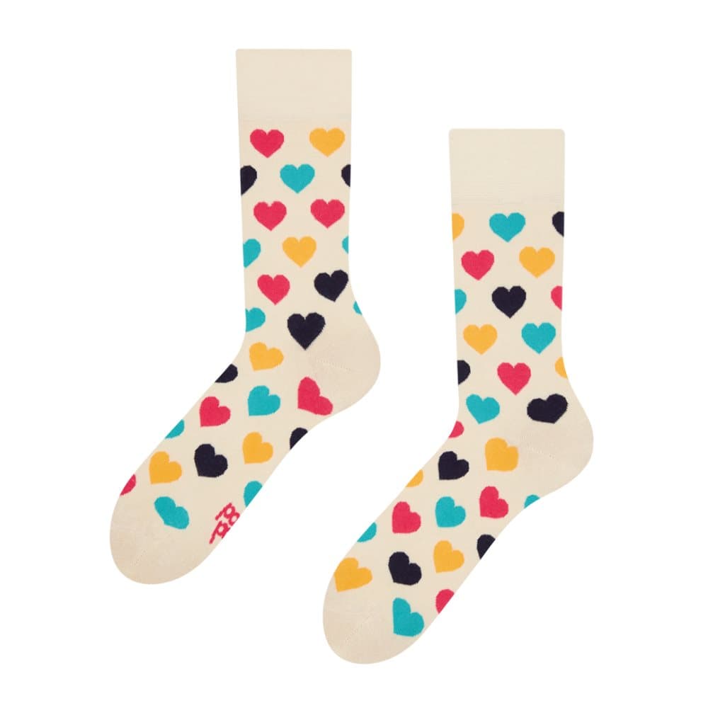 Good Mood Socks Värikkäät sydämet