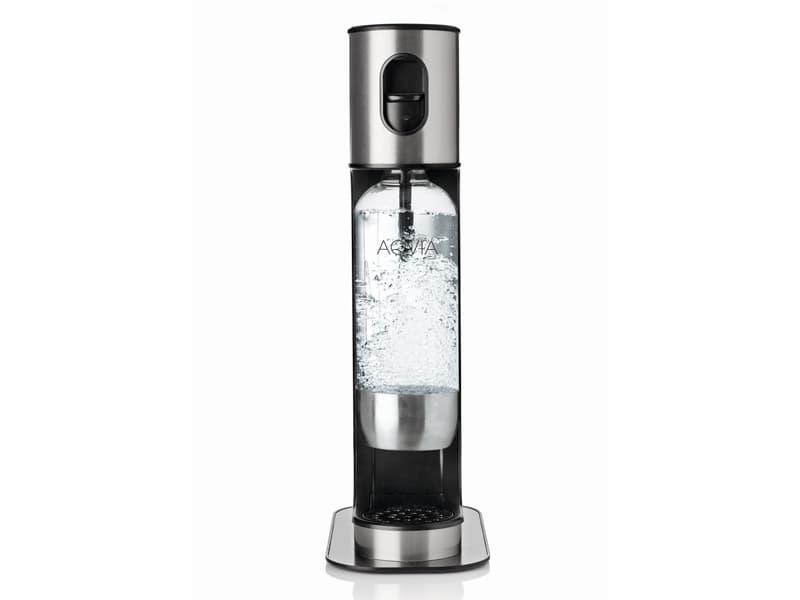 Aqvia Sodavandsmaskine Exclusive Stål/ Black incl. Kulsyreflaske -