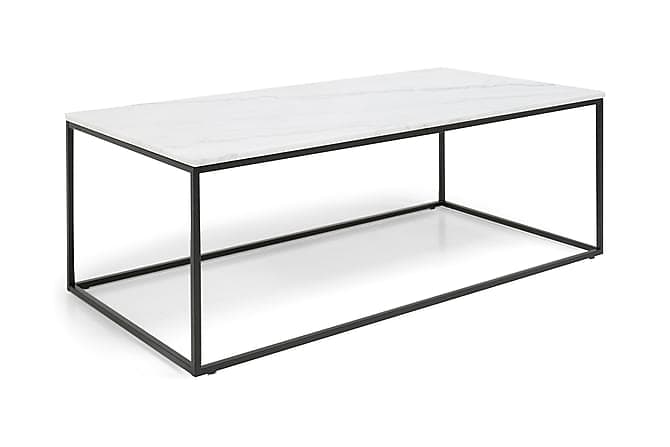 CARRIE Sofabord 120 Marmor Hvit/Svart