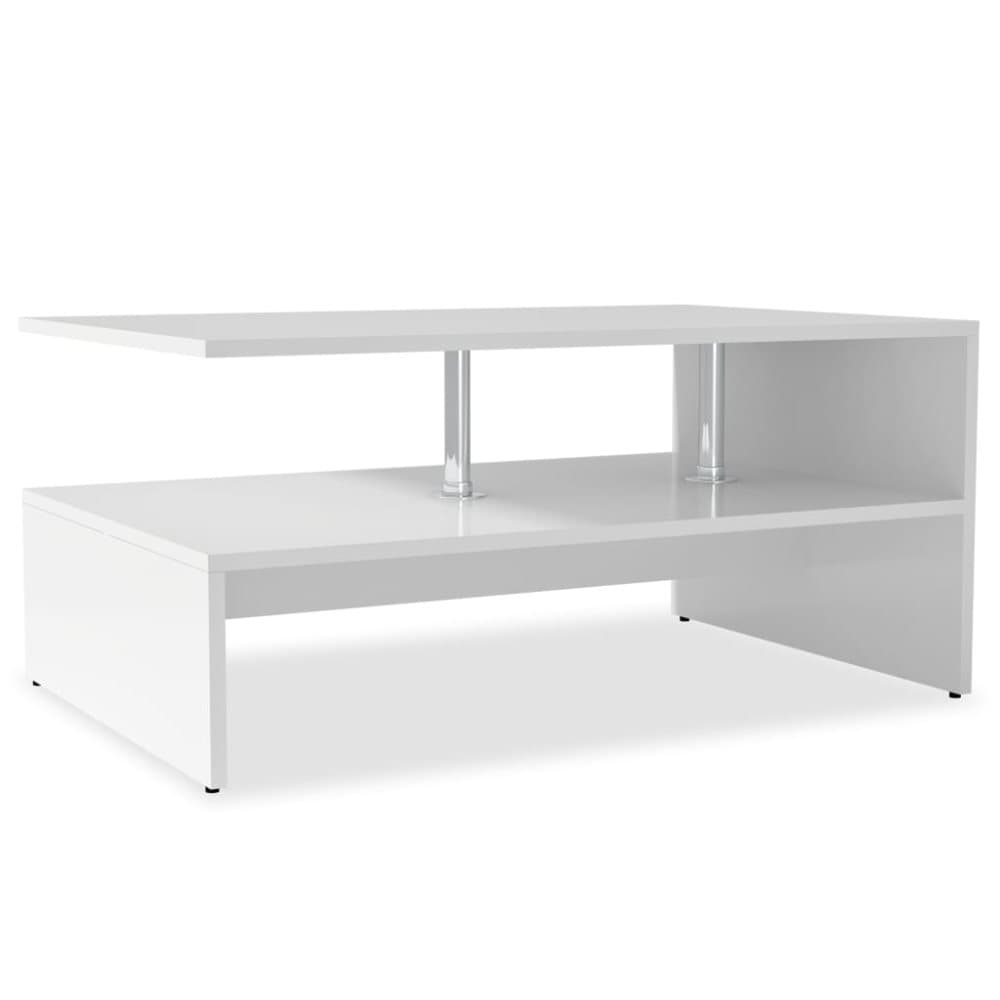 vidaXL Sofabord 90x59x42 cm hvit