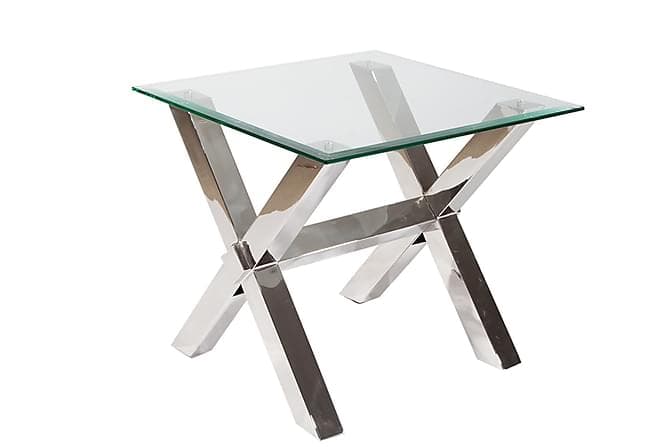 Decoris Sido/Sofabord 63 cm Glas/Krom
