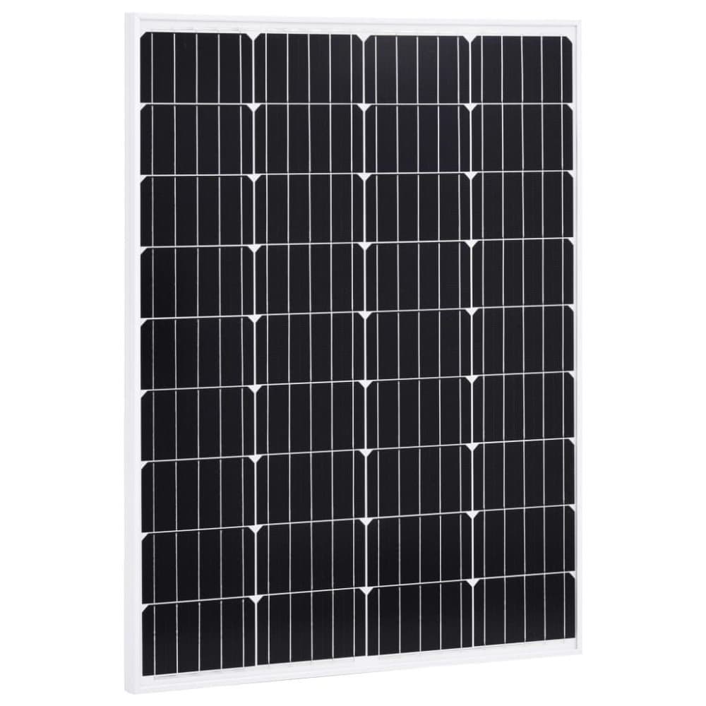 vidaXL solcellepanel 100 W aluminium og sikkerhedsglas
