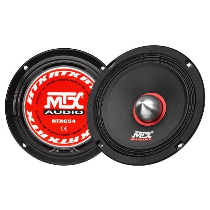 MTX Högeffektiv mellanhögtalare RTX654 - 16,5 cm - 125W