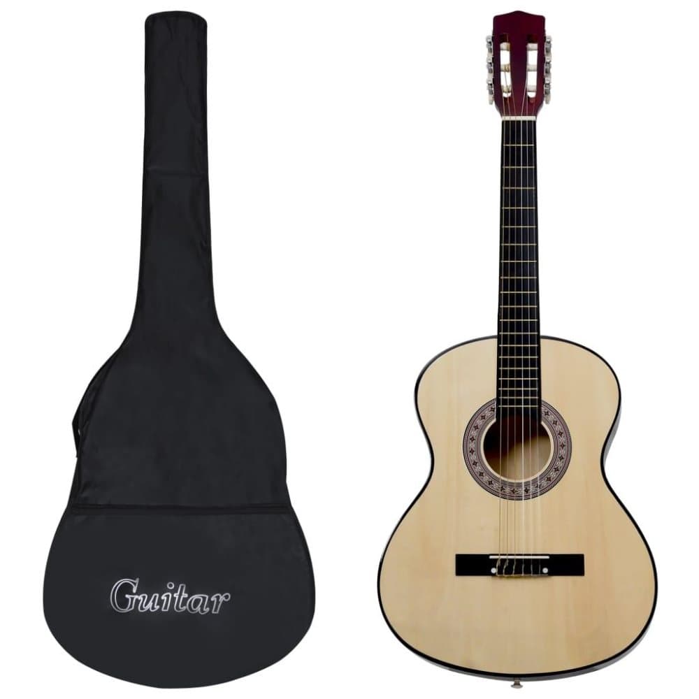 vidaXL klassisk guitarsæt 8 dele til børn og begyndere 3/4 36