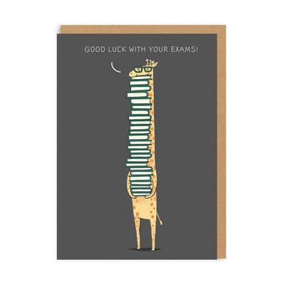 Ohh Deer Good Luck In Your Exams Greeting Card