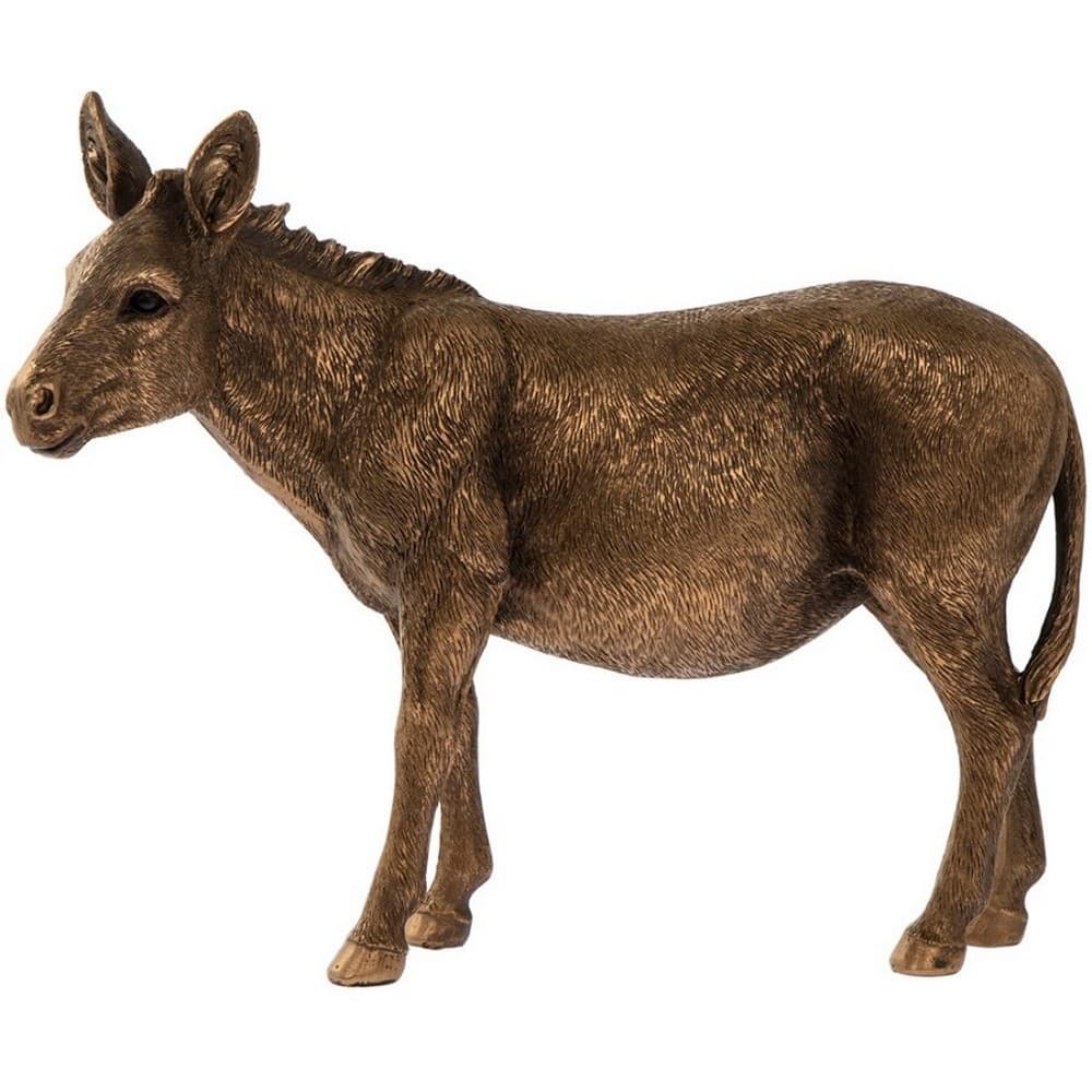 Reflections Large Bronzed Donkey Ornament