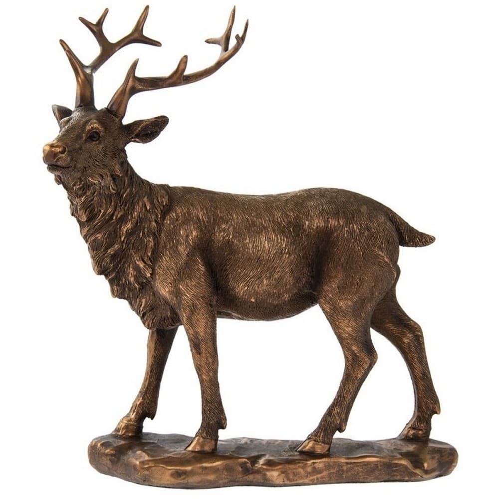 Reflections Bronzed Stag Ornament
