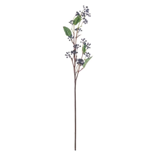 Hill Interiors Kunstig falsk Viburnum Berry Spray Blue/Green/Brown 80cm