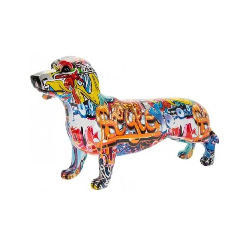 Large Graffiti Art Dachshund Ornament