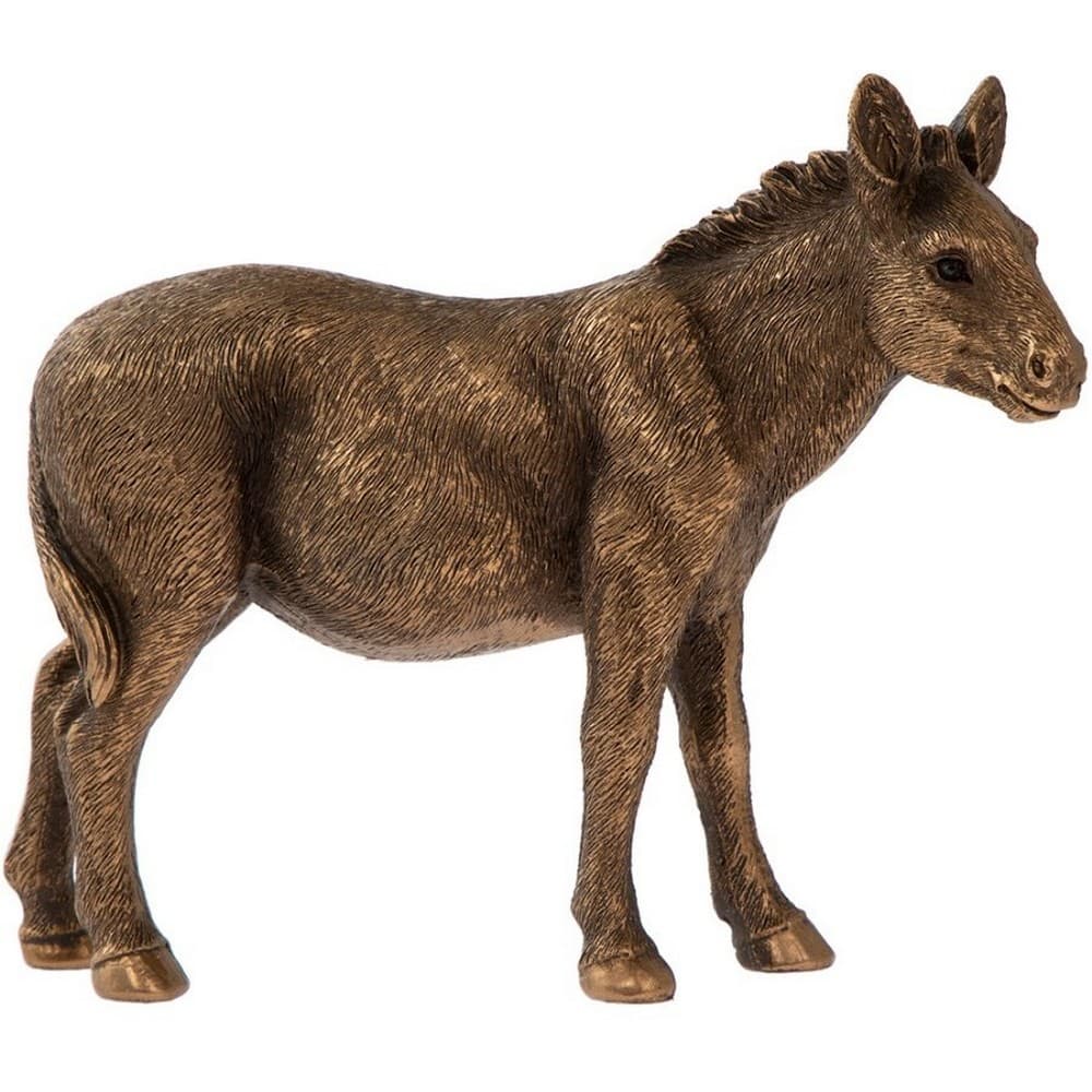 Reflections Bronzed Donkey Ornament