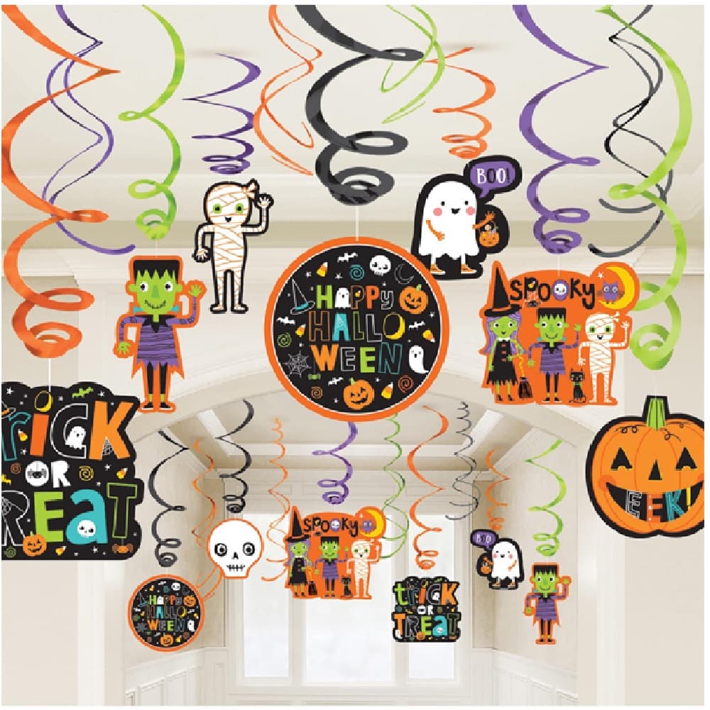 Amscan Halloween Swirl Decorations (30 Pieces)