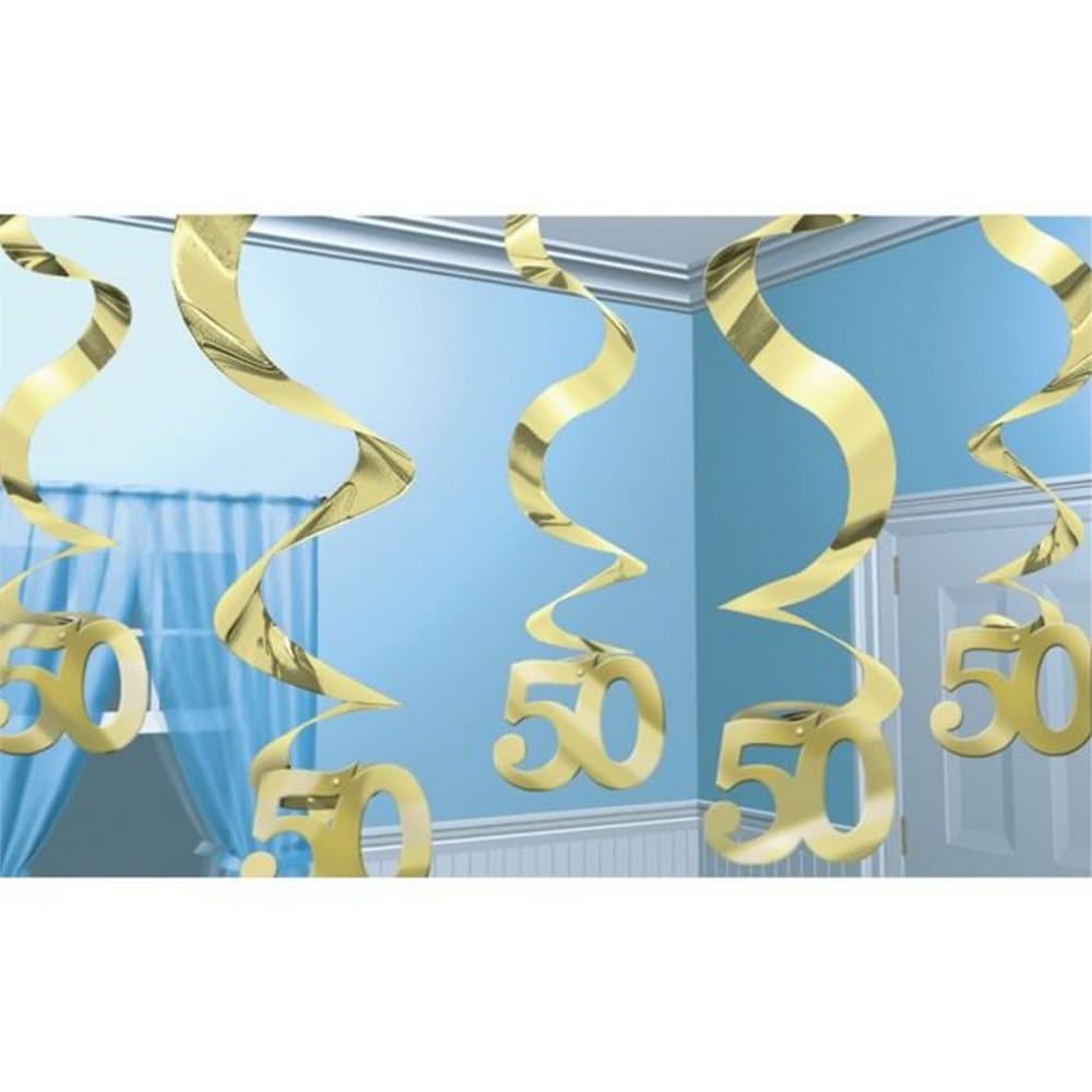 Amscan Swirl 50th Wedding Anniversary Decoration