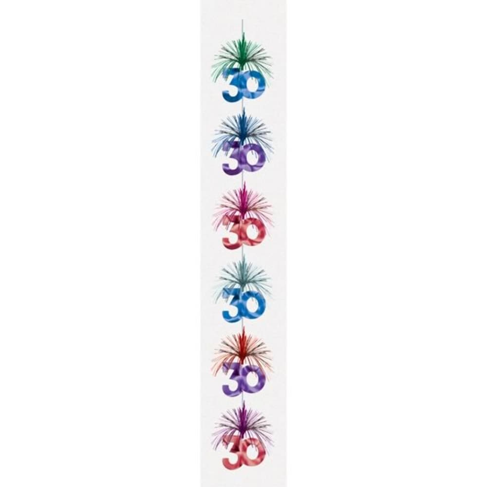 Amscan Milestone Birthday Cascade Column Decoration (Pack of 6)