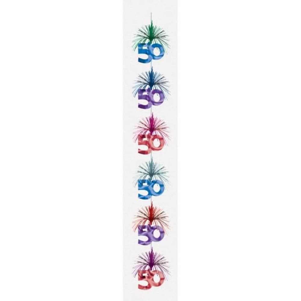Amscan Milestone Birthday Cascade Column Decoration (Pack of 6)