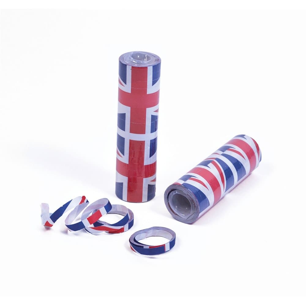 Bristol Novelty Union Jack Mini Streamers (Pack Of 12)