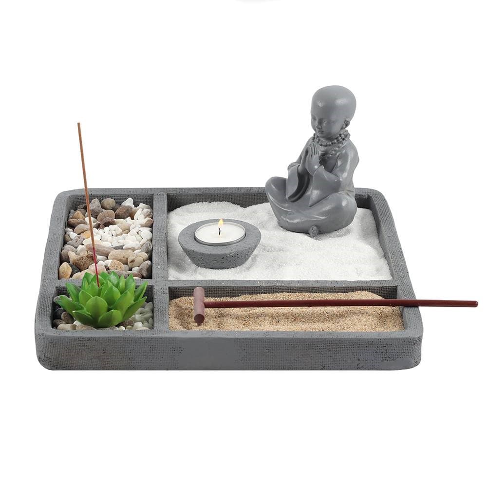 Something Different Zen Meditation Garden with Monk