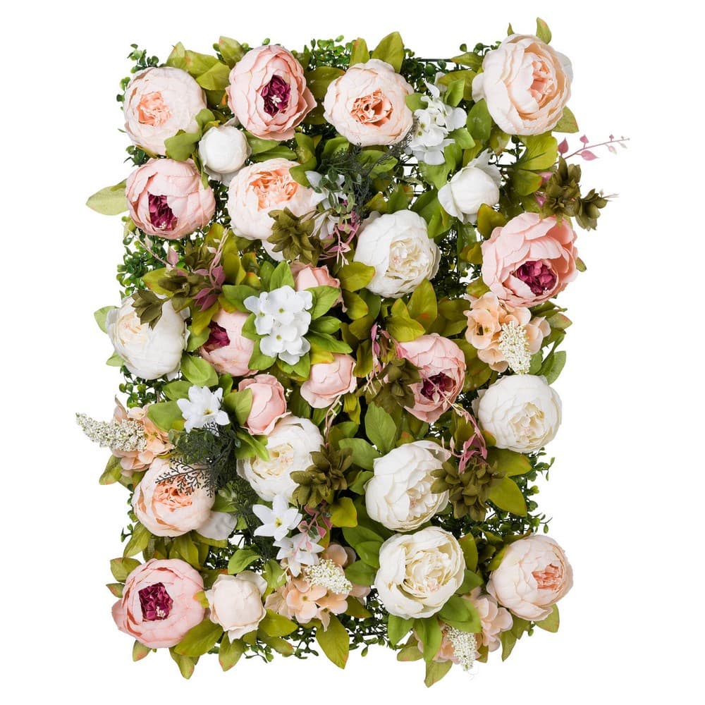 Hill Interiors Artificial Peony Flower Wall