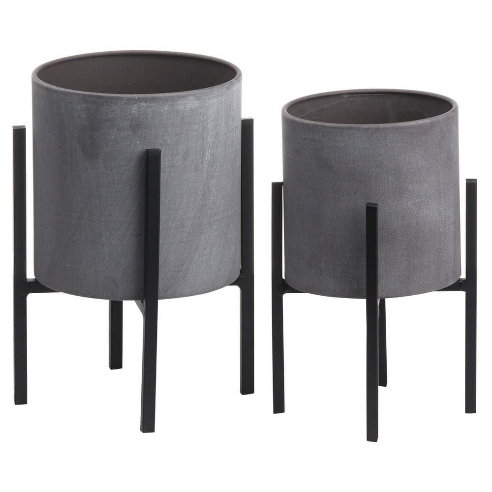 Hill Interiors Small Ceramic Table-Top Planters (Set of 2)