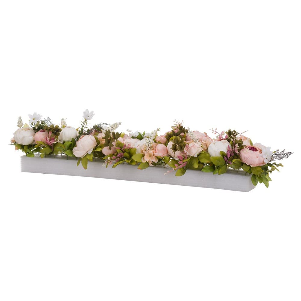 Hill Interiors Artificial Peony Table Runner
