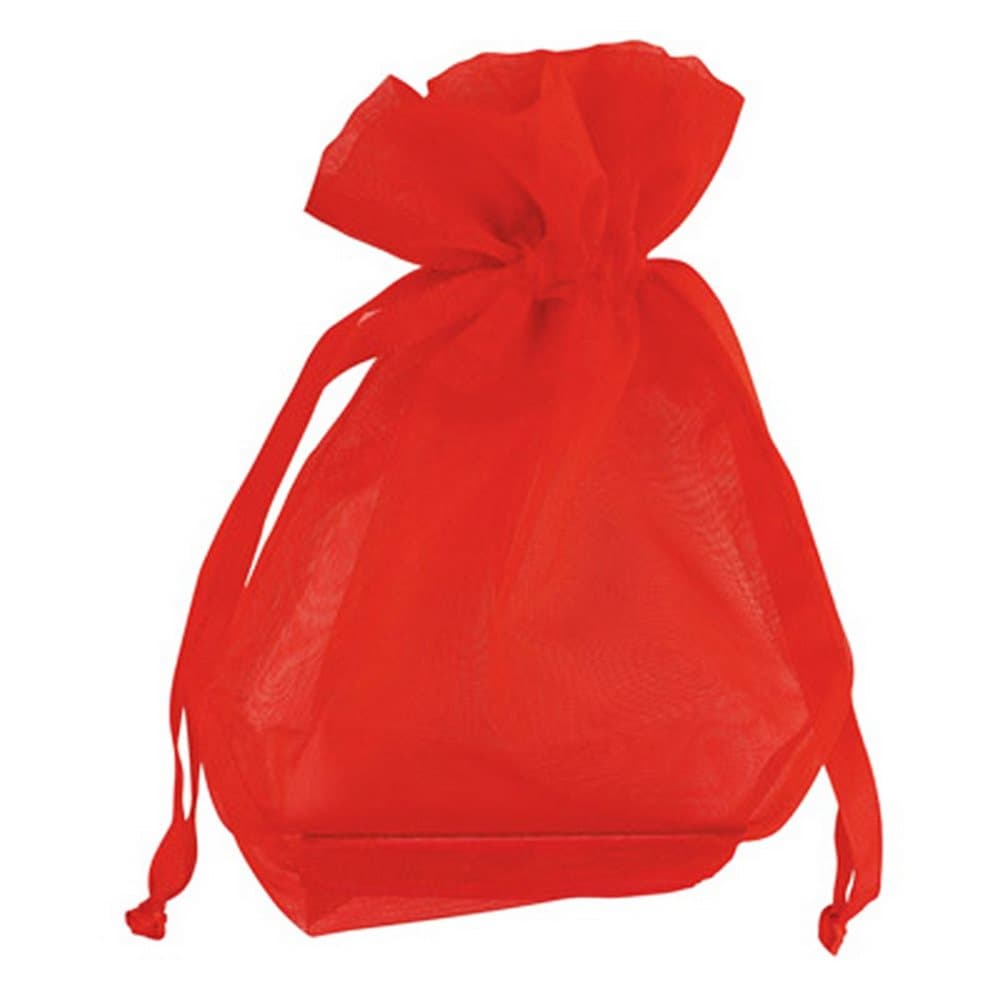 Club Green Medium Organza Wedding Pouch (Pack Of 10)