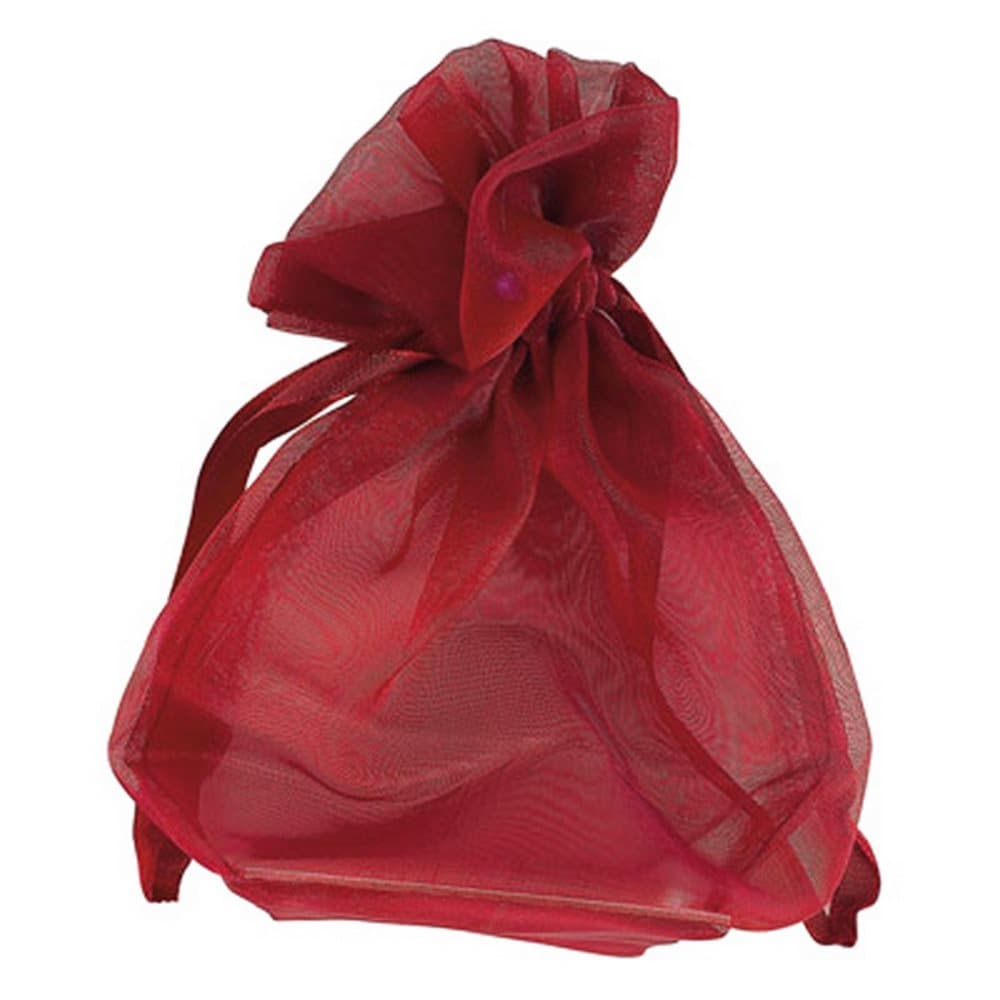 Club Green Medium Organza Wedding Pouch (Pack Of 10)