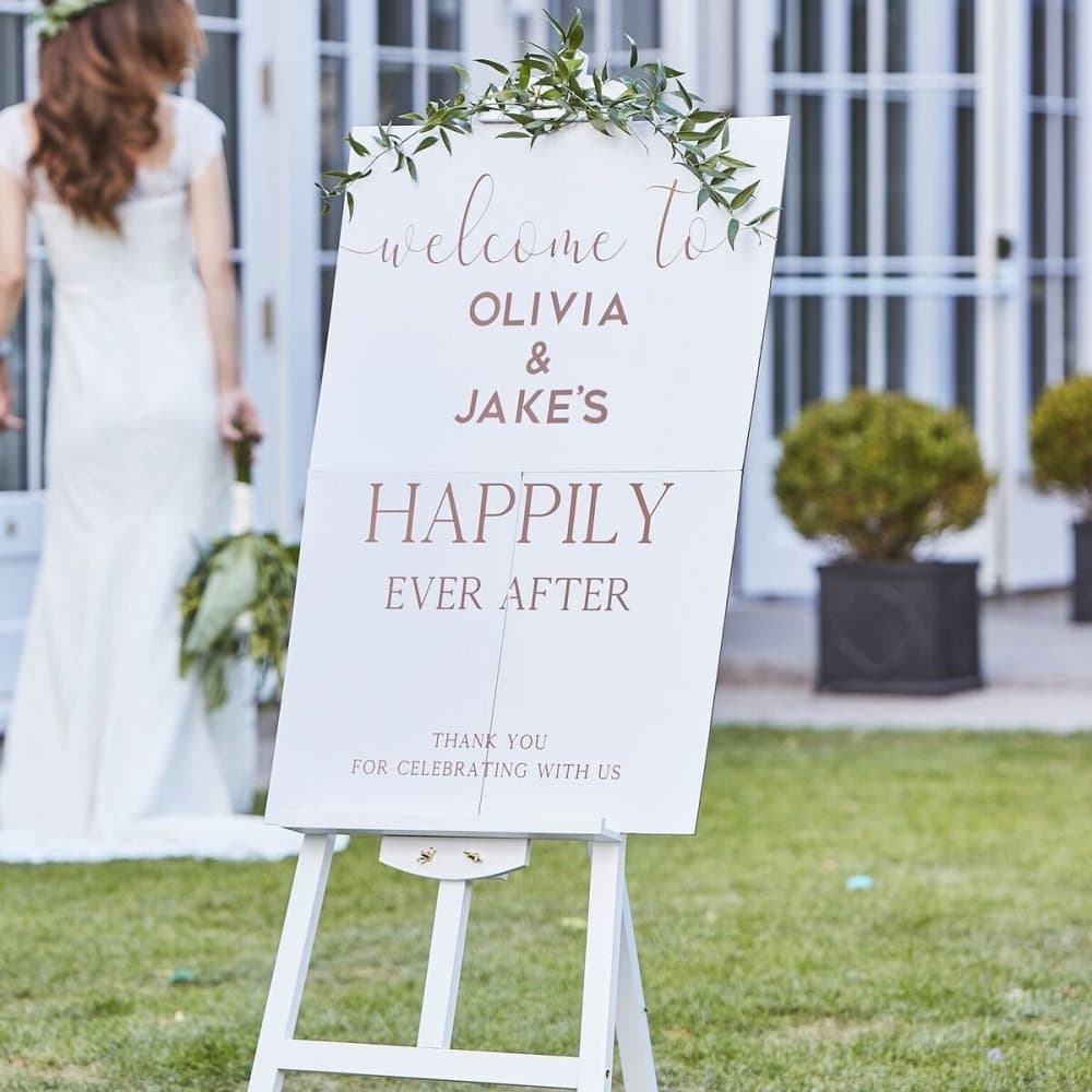 Välkomstskylt Personlig - Botanical Wedding