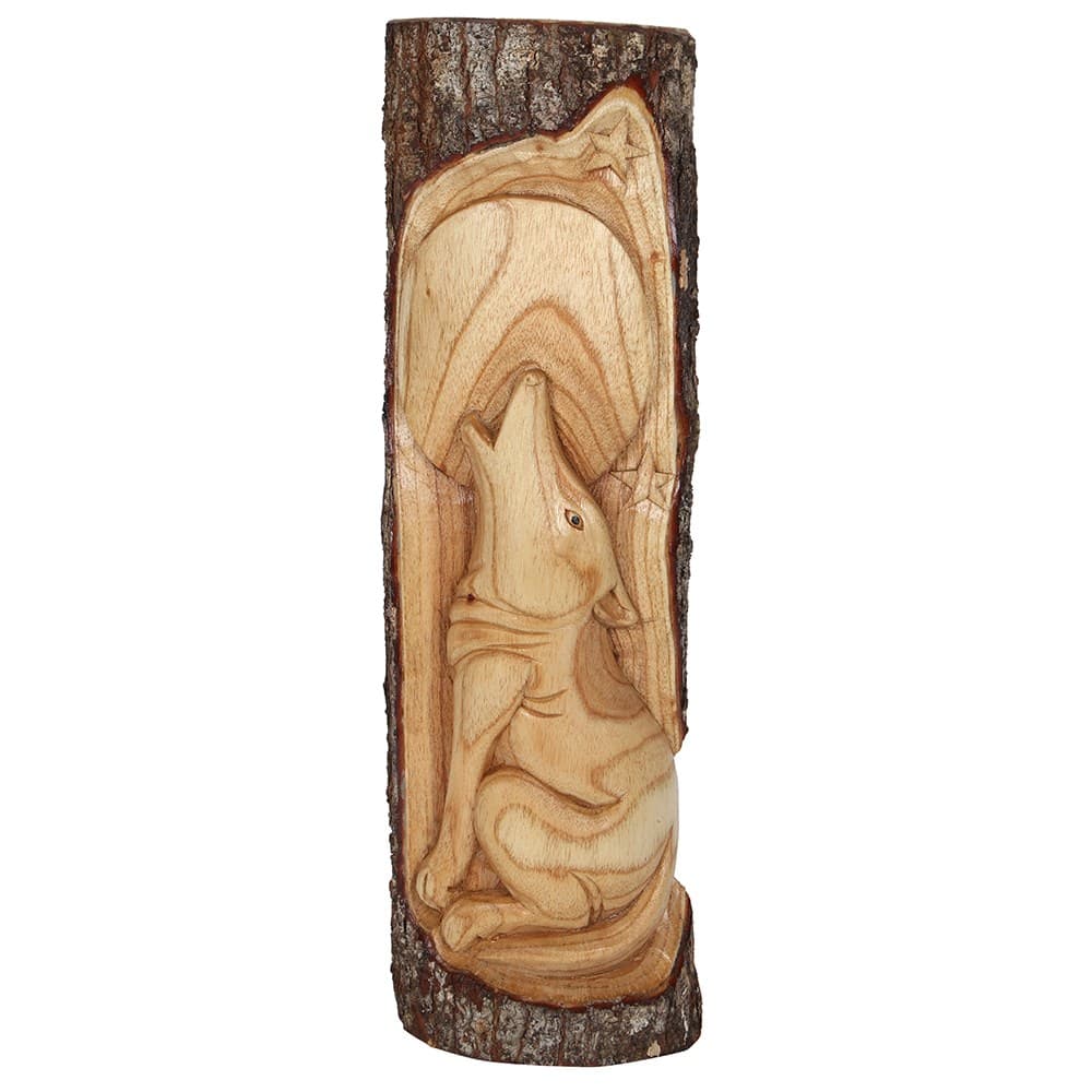 Something Different Wolf Wood Carving