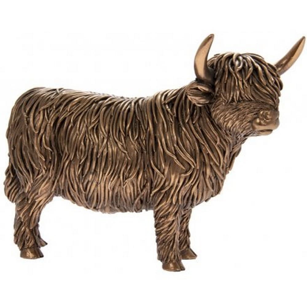 Reflections Bronzed Highland Cow Figurine
