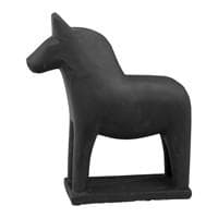 Mora Dalahäst cement svart höjd 24 cm