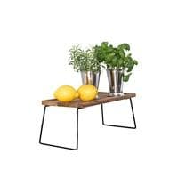 Bri Brickbord acacia med smides ställning 40*20 cm