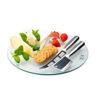 Broby Ostbricka glas m handtag 2 rostfria verktyg diameter 30 cm