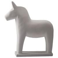 Mora Dalahäst cement vit höjd 50 cm