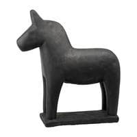 Mora Dalahäst cement svart höjd 40 cm