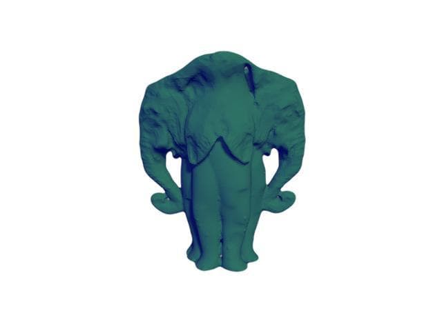 Størrelse: XXL, Double Elephant Flowerpot / pot (30cm høj)