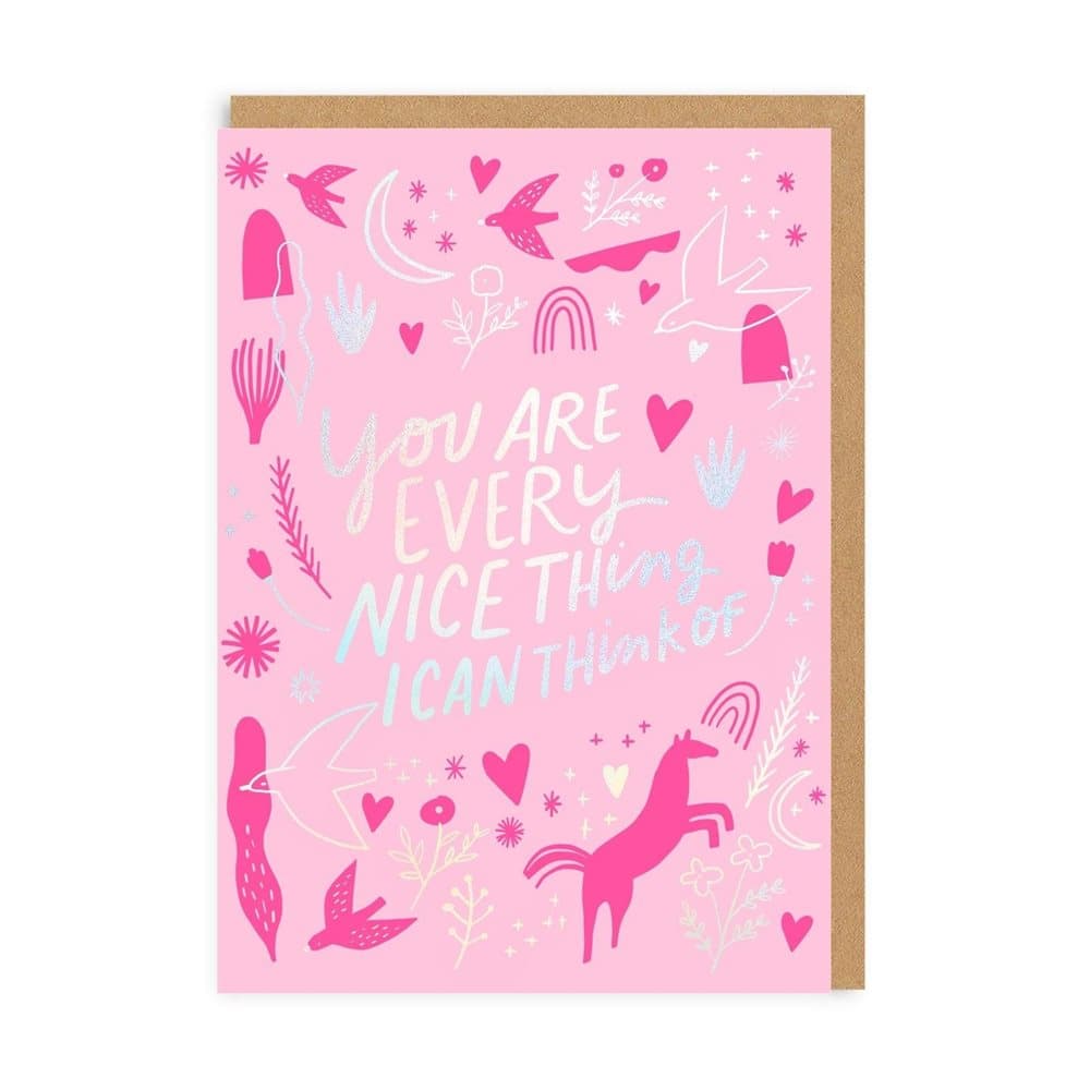 Ohh Deer Every Nice Thing Greetings Card