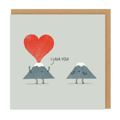 Ohh Deer I Lava You Square Square Greeting Card